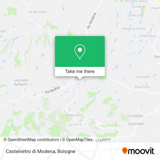 Castelvetro di Modena map