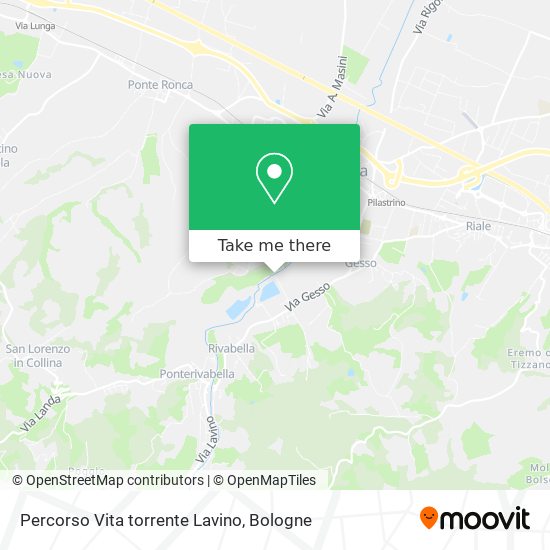 Percorso Vita torrente Lavino map