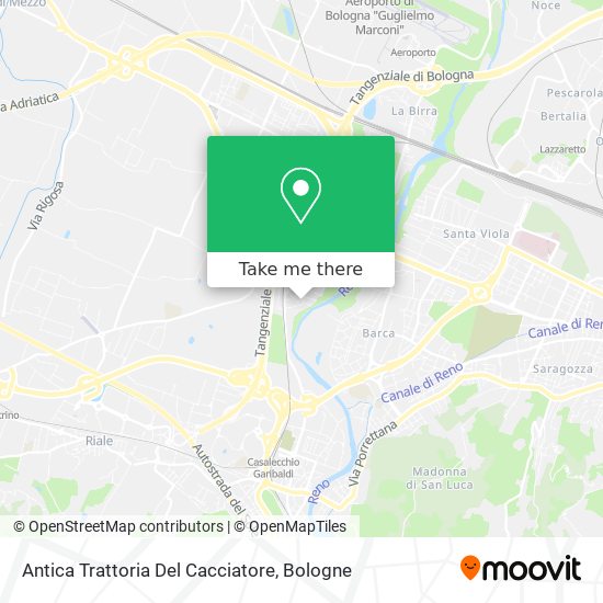 Antica Trattoria Del Cacciatore map