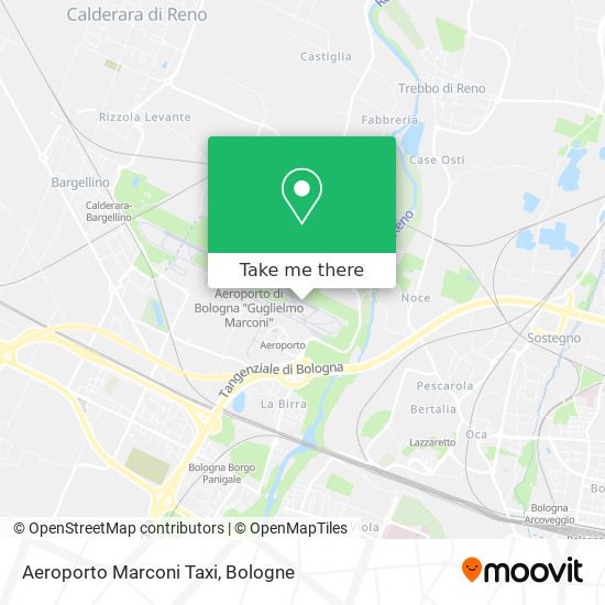 Aeroporto Marconi Taxi map