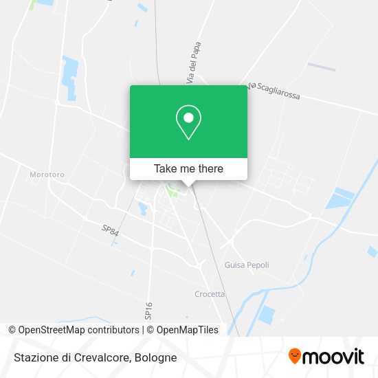 Stazione di Crevalcore map