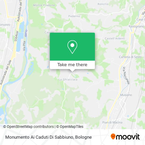 Monumento Ai Caduti Di Sabbiuno map