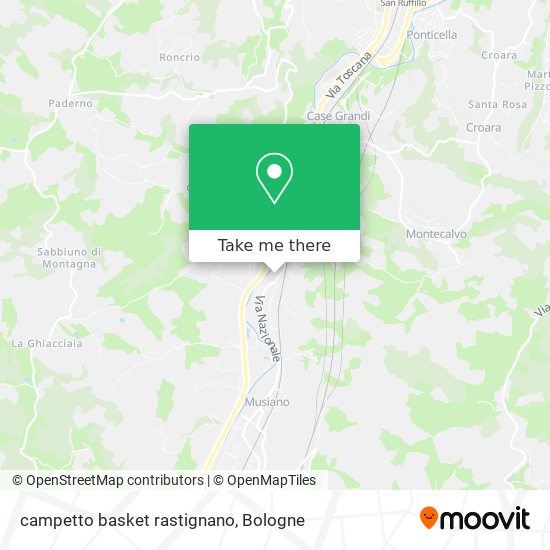 campetto basket rastignano map