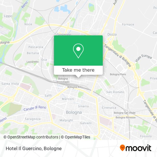 Hotel Il Guercino map