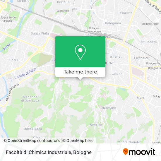 Facoltà di Chimica Industriale map