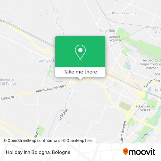 Holiday inn Bologna map