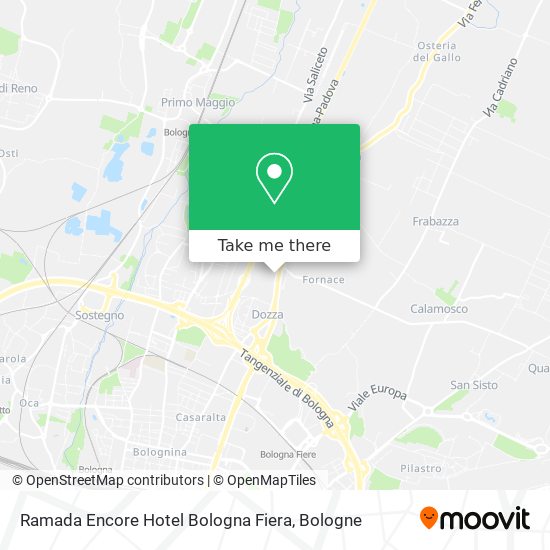 Ramada Encore Hotel Bologna Fiera map