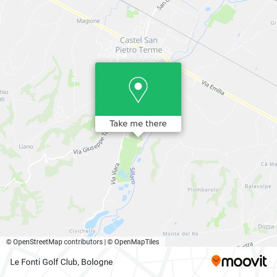 Le Fonti  Golf Club map