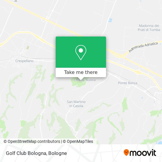Golf Club Bologna map