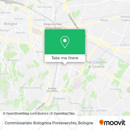 Commissariato Bolognina Pontevecchio map