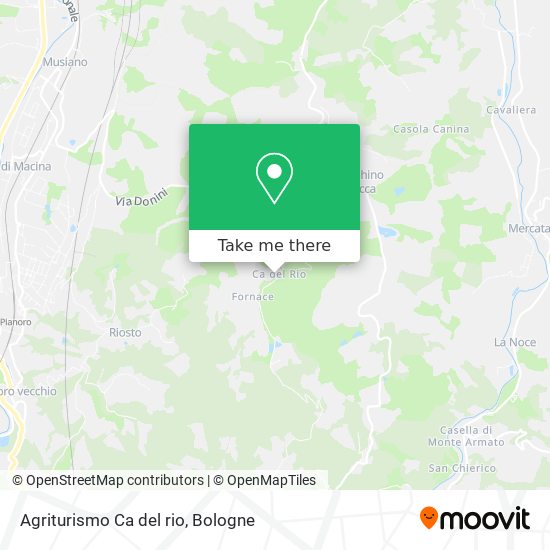 Agriturismo Ca del rio map