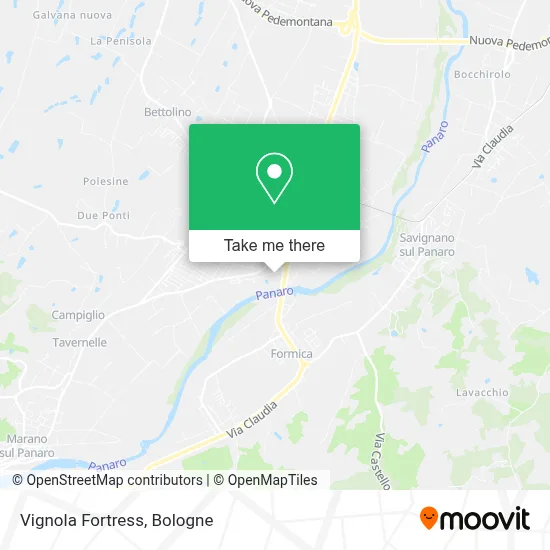 Vignola Fortress map