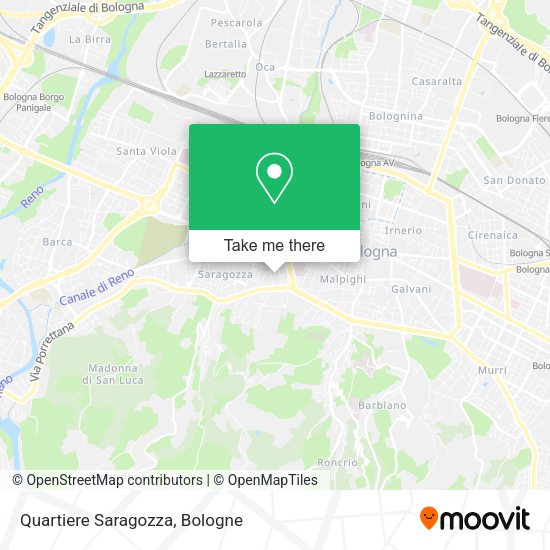 Quartiere Saragozza map