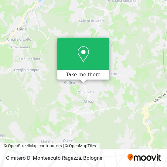 Cimitero Di Monteacuto Ragazza map