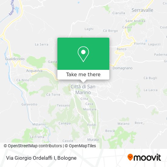Via Giorgio Ordelaffi I map