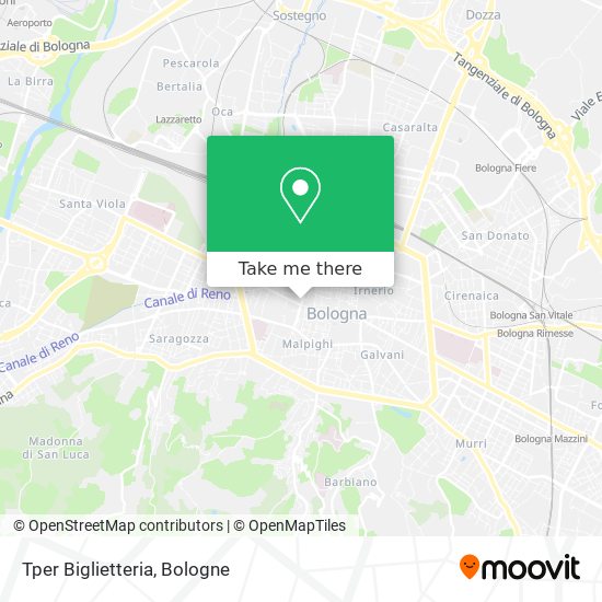 Tper Biglietteria map