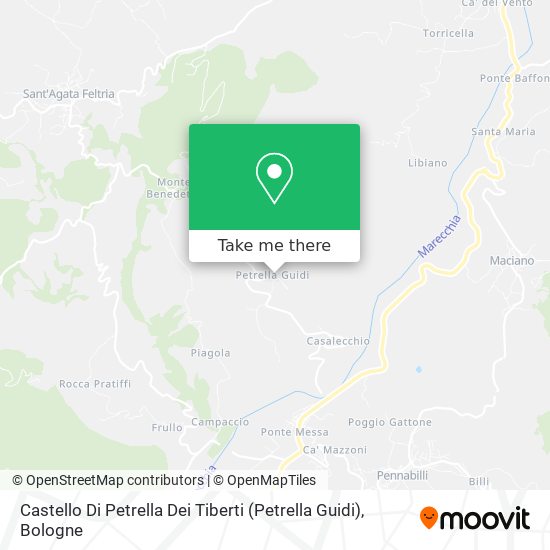 Castello Di Petrella Dei Tiberti (Petrella Guidi) map