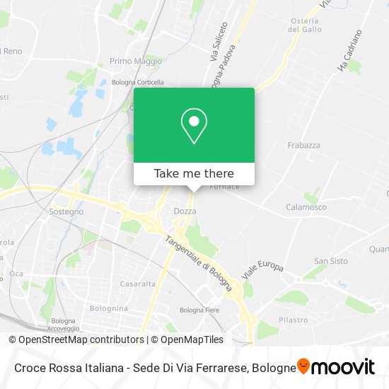 Croce Rossa Italiana - Sede Di Via Ferrarese map