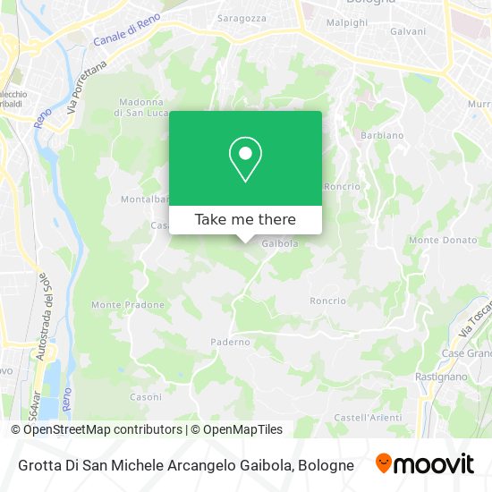 Grotta Di San Michele Arcangelo Gaibola map