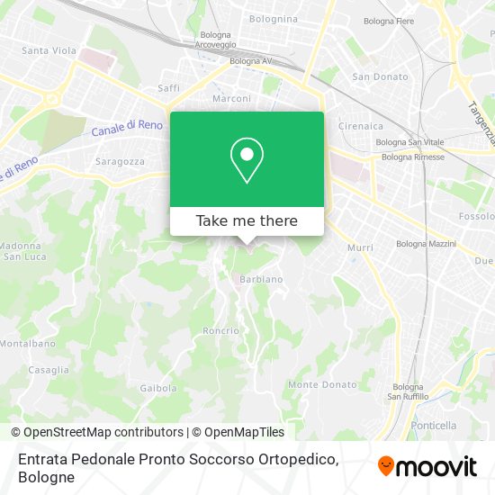 Entrata Pedonale Pronto Soccorso Ortopedico map