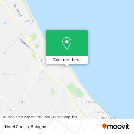 Hotel Corallo map