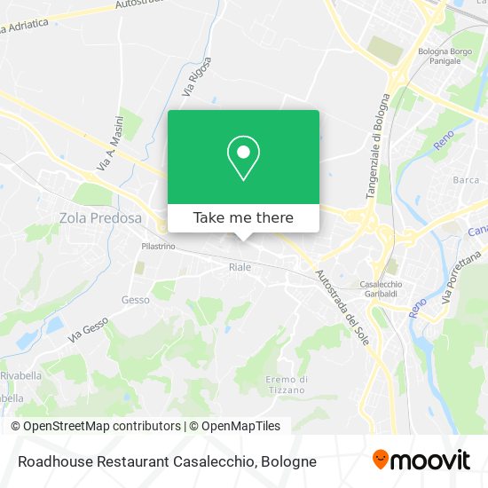 Roadhouse Restaurant Casalecchio map