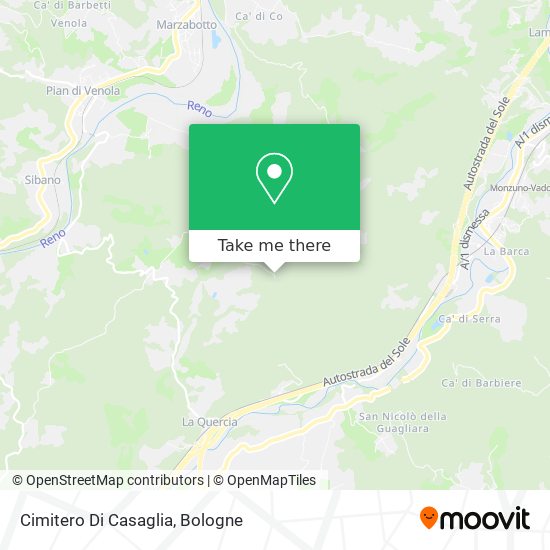 Cimitero Di Casaglia map