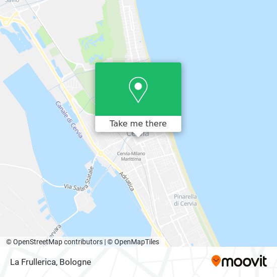 La Frullerica map