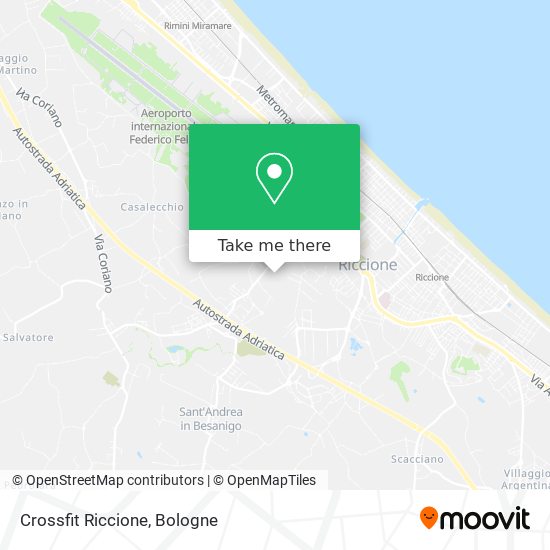 Crossfit Riccione map