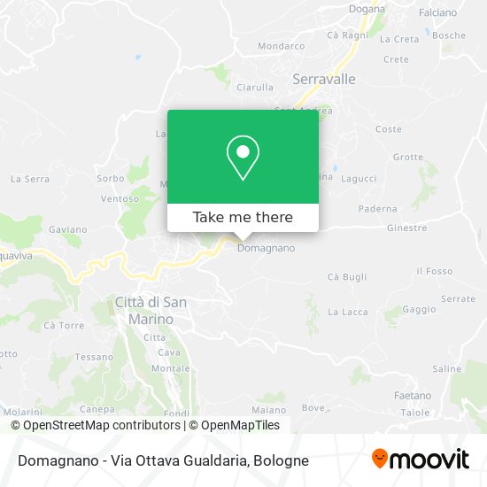 Domagnano - Via Ottava Gualdaria map
