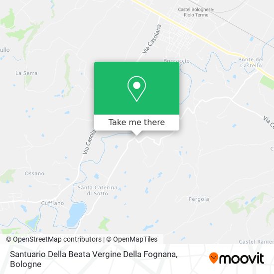 Santuario Della Beata Vergine Della Fognana map