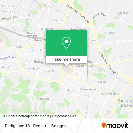 Padiglione 13 - Pediatria map