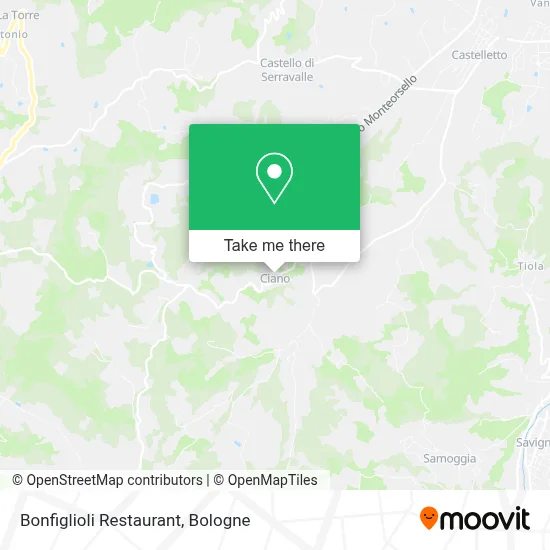 Bonfiglioli Restaurant map