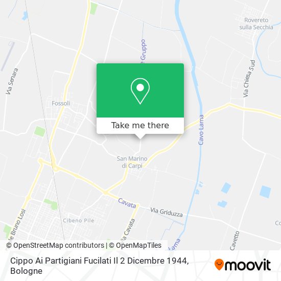 Cippo Ai Partigiani Fucilati Il 2 Dicembre 1944 map