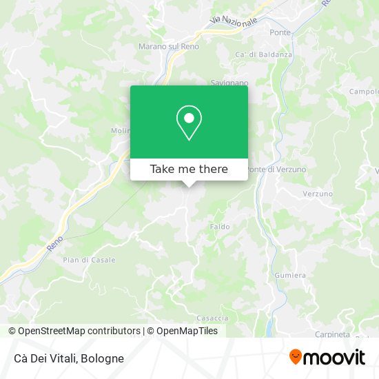 Cà Dei Vitali map