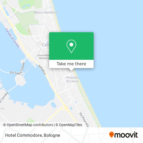 Hotel Commodore map