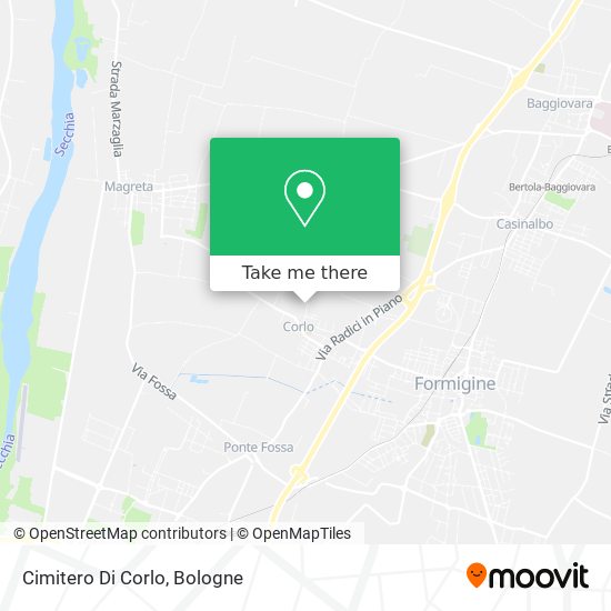 Cimitero Di Corlo map
