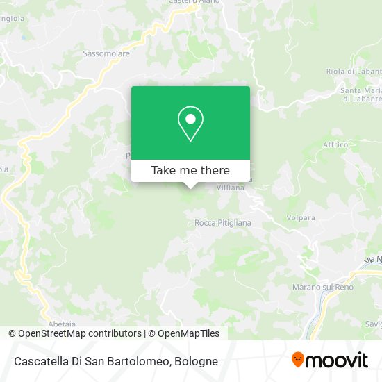 Cascatella Di San Bartolomeo map