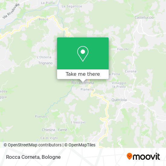 Rocca Corneta map
