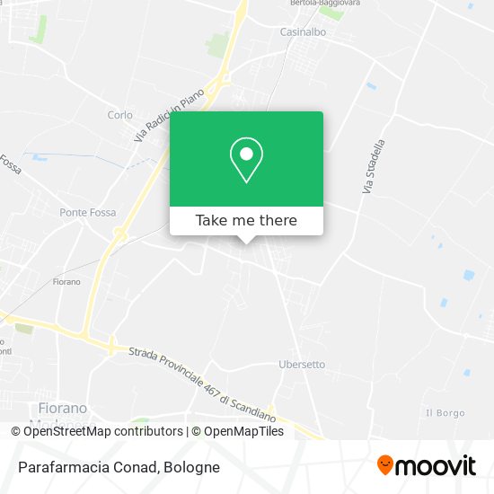 Parafarmacia Conad map