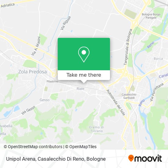 Unipol Arena, Casalecchio Di Reno map
