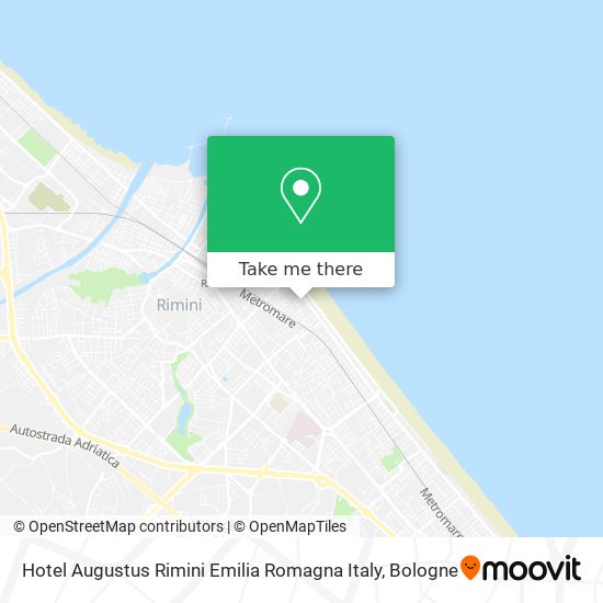 Hotel Augustus Rimini Emilia Romagna Italy map