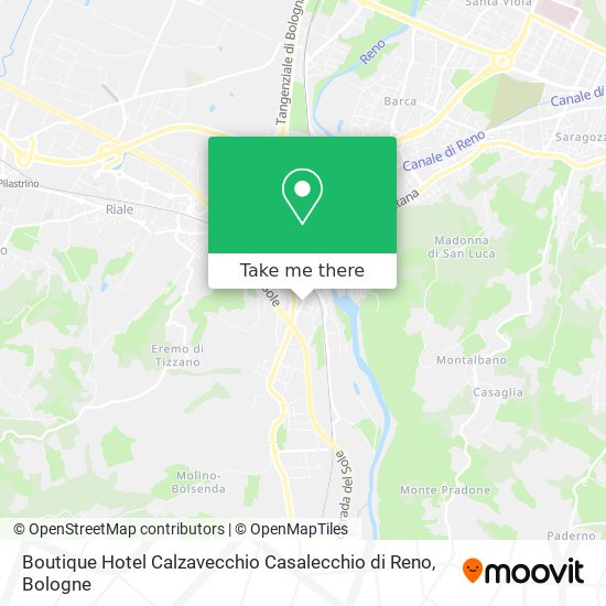 Boutique Hotel Calzavecchio Casalecchio di Reno map