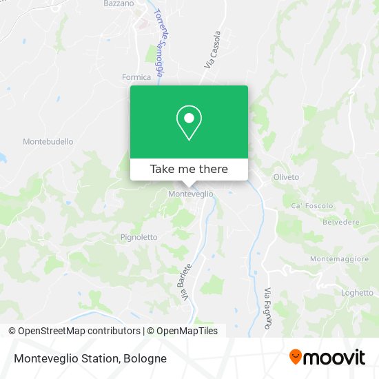 Monteveglio Station map