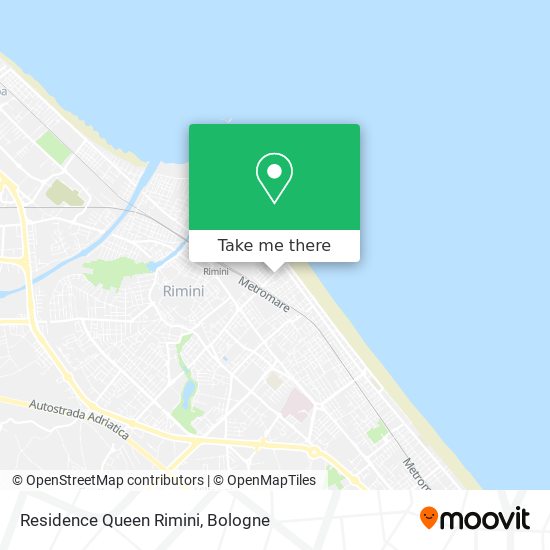 Residence Queen Rimini map