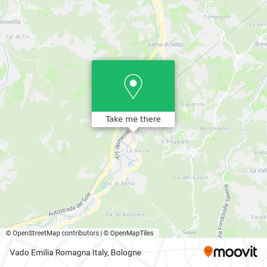 Vado Emilia Romagna Italy map