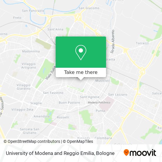 University of Modena and Reggio Emilia map