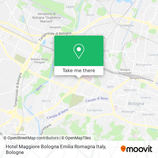 Hotel Maggiore Bologna Emilia Romagna Italy map