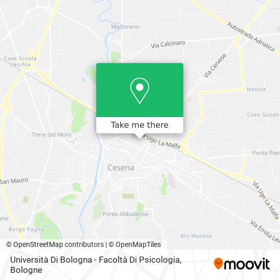 Università Di Bologna - Facoltà Di Psicologia map