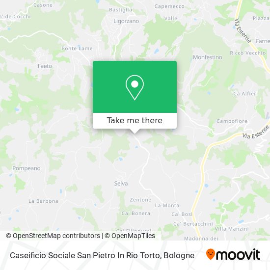 Caseificio Sociale San Pietro In Rio Torto map